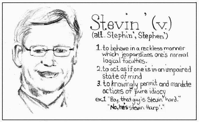 you heard "stevin'" here first, folks! unless, of course, you know seb, in which case you have heard it countless times, in person, coming from out of his mouth.