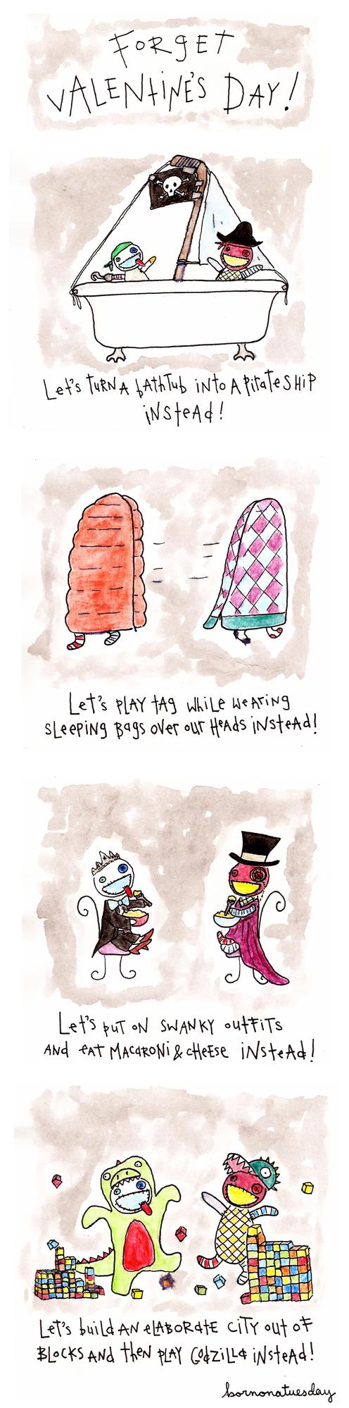 I'll bring the top hat and ball gown, you bring the godzilla onesie, we're all set.
