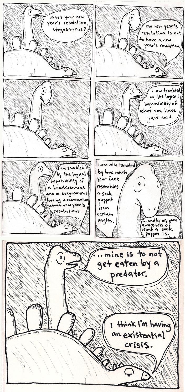 ...because how would a stegosaurus possibly know about sock puppets? DINOSAURS DO NOT WEAR SOCKS.