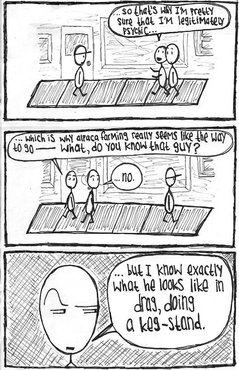 Points to anyone who can figure out a way to logically link the train of thought in the first two panels!