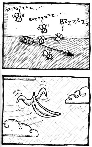 I'm not sure which of these two things I would rather see in real life. Time flies would be really cool, but then a flying banana... would be hilarious?